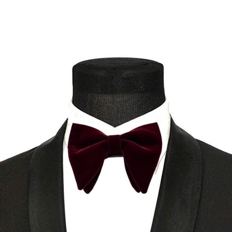 Large Velvet Bow Tie Pre-Tied | Gentleman Rules