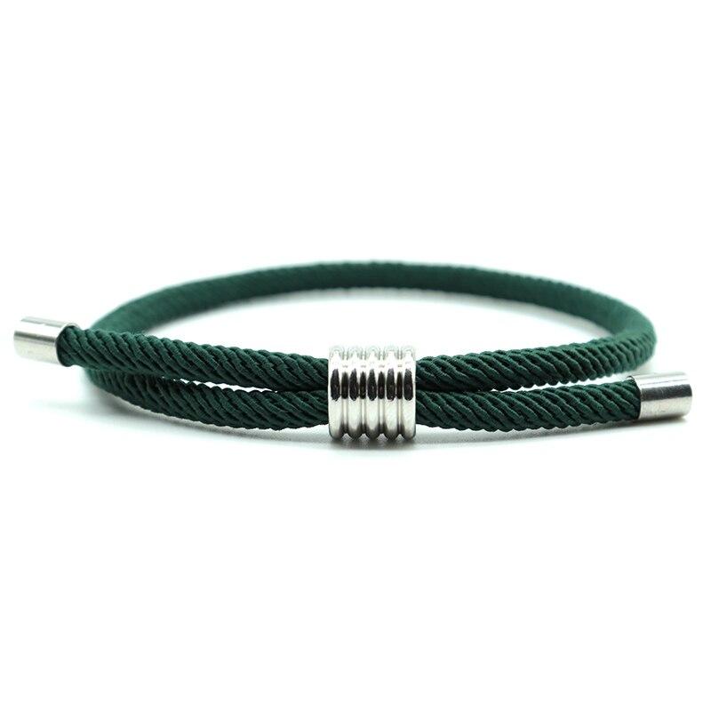 Luca Minimalist Milan Rope Bracelet GR Green 