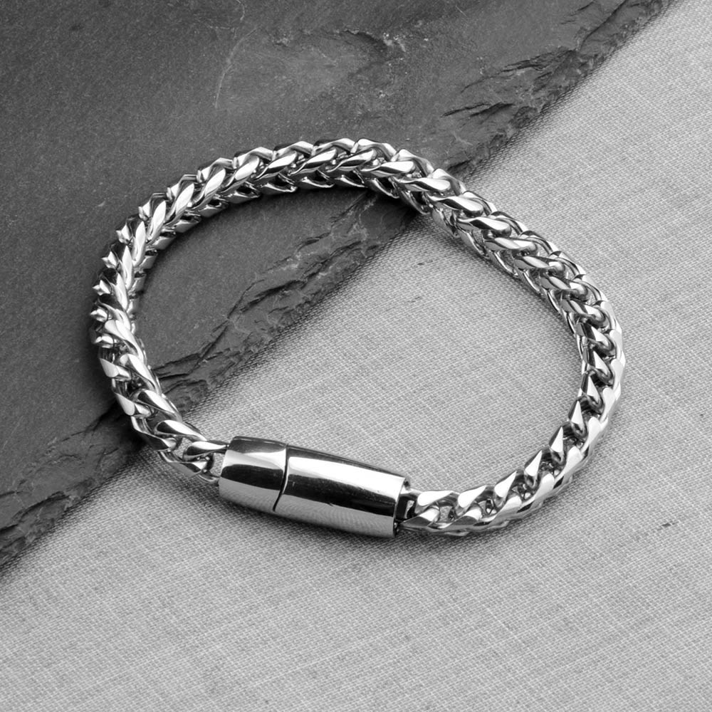 Magnus Stainless Steel Polished Cuff Bracelet GR 