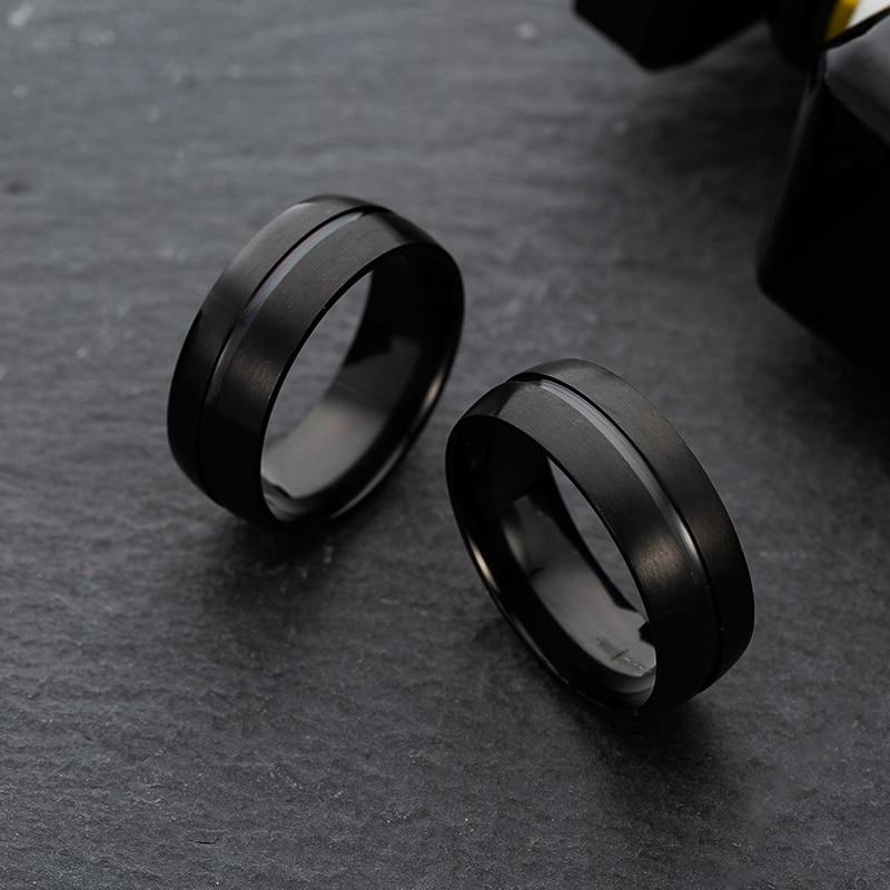 Matte Black Stainless Steel Ring GR 