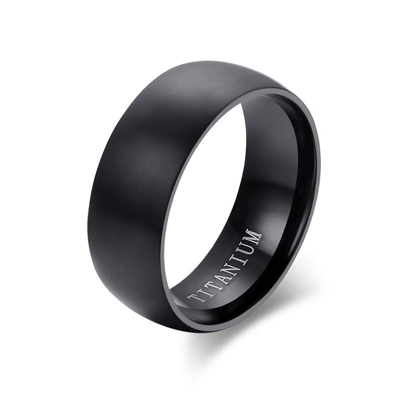 Matte Black Titanium Ring GR 6 Black 