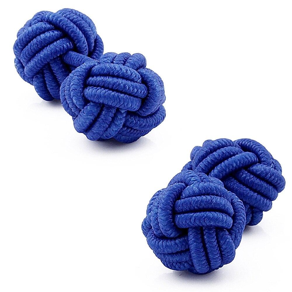 Minimalist Knot Cufflinks GR Dark Blue 1 
