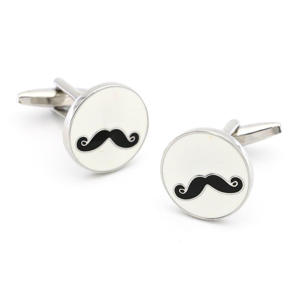 Movember Moustache Silver-Tone Cufflinks GR 
