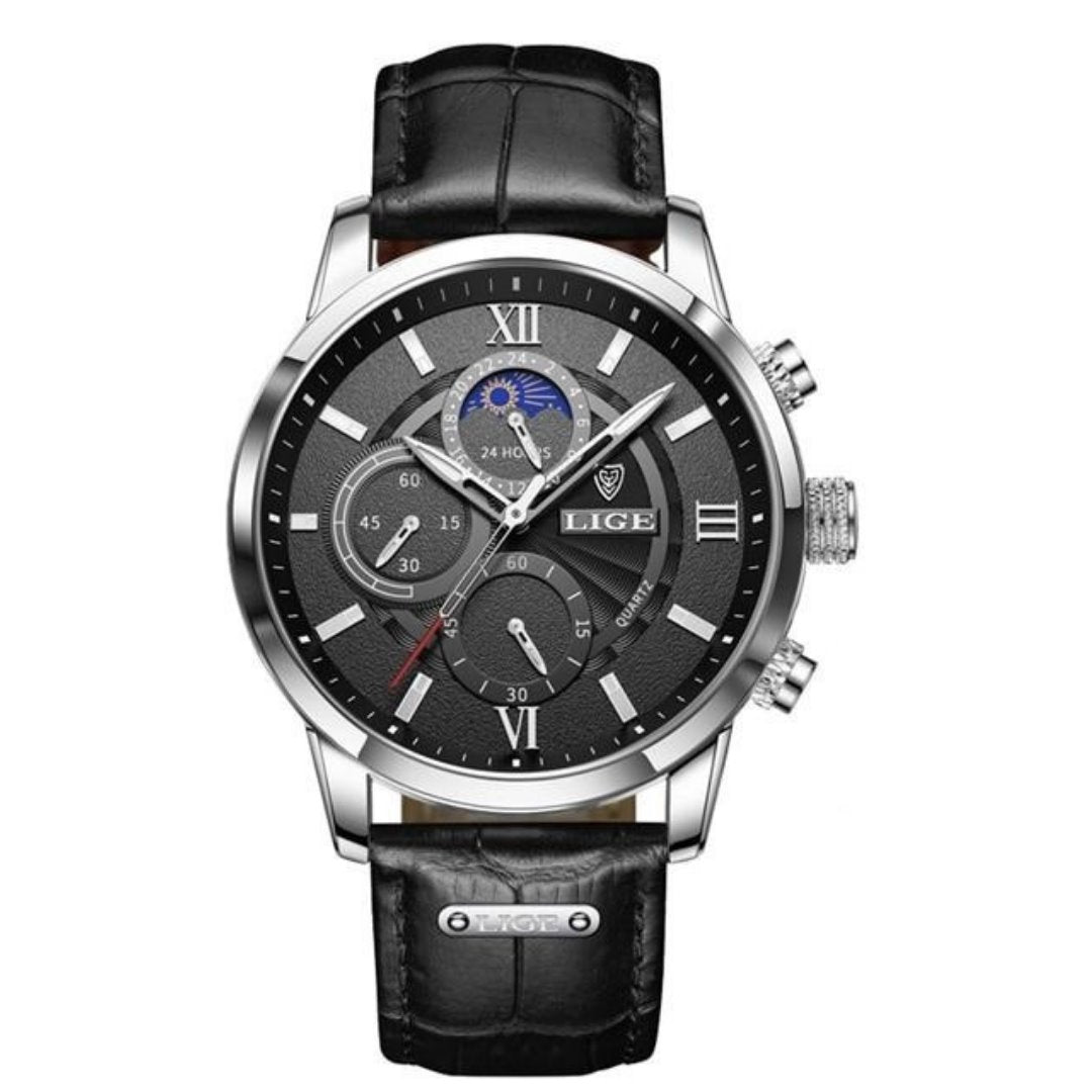 Napoleon Chronograph Sport Watch GR Silver Black 