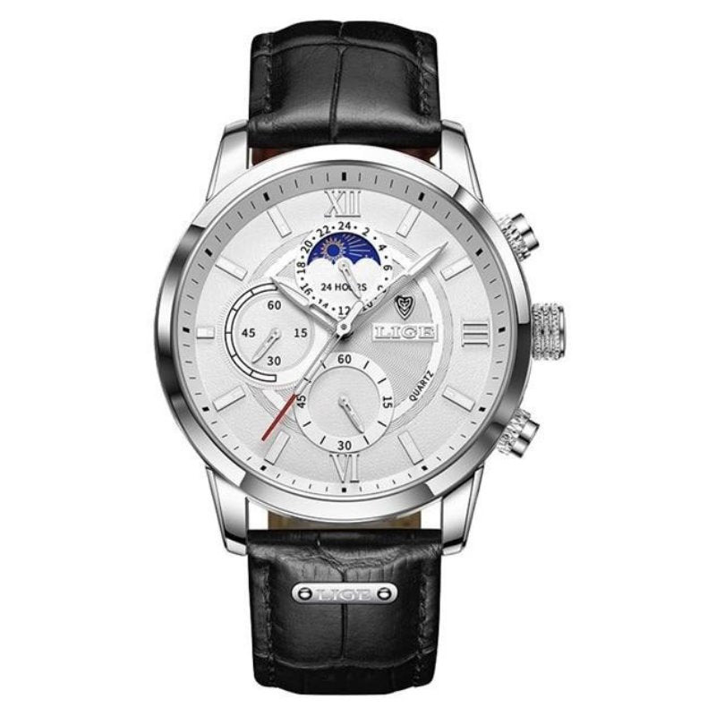 Napoleon Chronograph Sport Watch GR Silver White 