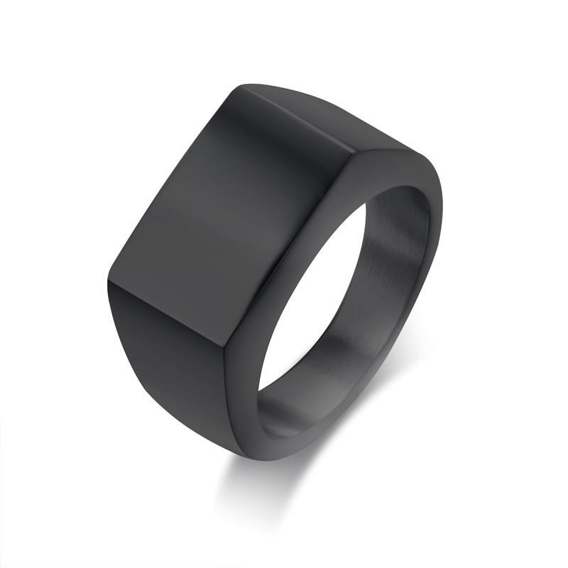 Noah Signet Ring GR 8 Black 