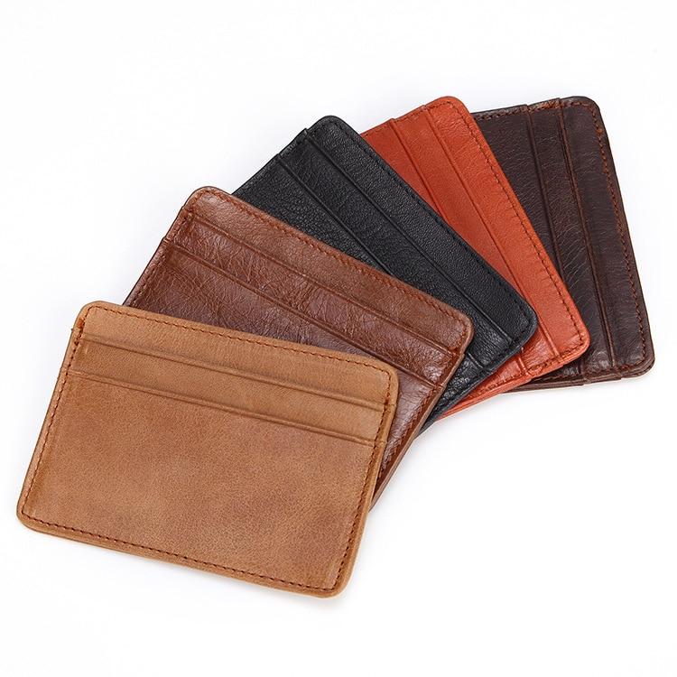 HGSC 22FW Head Layer Cowhide Men's and Women's Wallet Card Bag