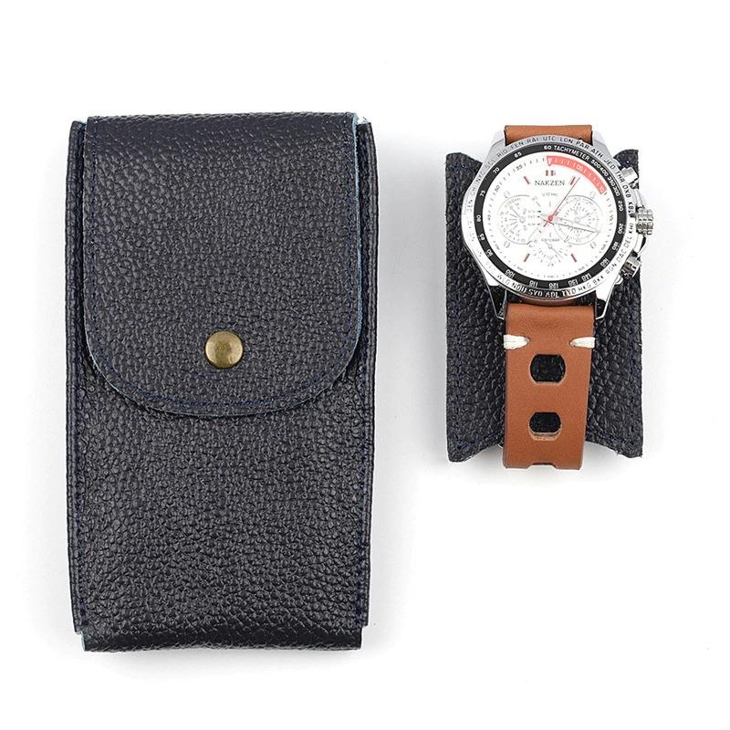 Noe Soft Leather Single Watch Travel Case GR 