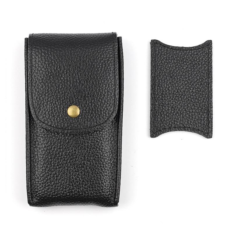 Noe Soft Leather Single Watch Travel Case GR Black 