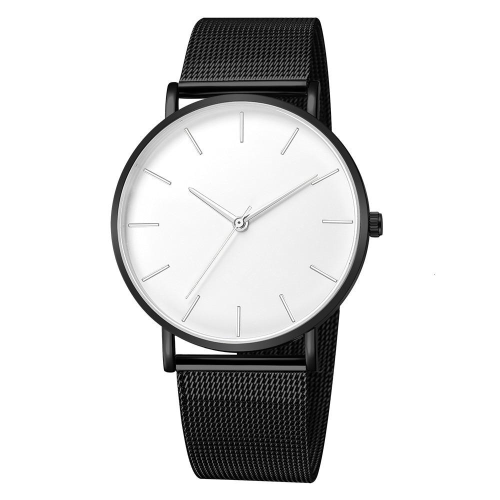 Odin Ultra-Thin Minimal Design Watch MNML White on Black 