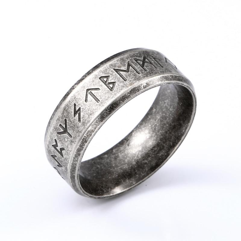 Odin Viking Rune Ring GR 7 8 mm 