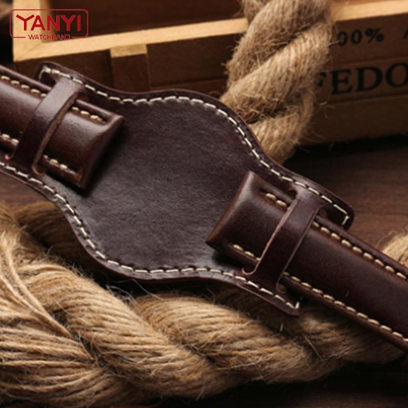 Pascal Leather Bund Strap With Stitching GR 