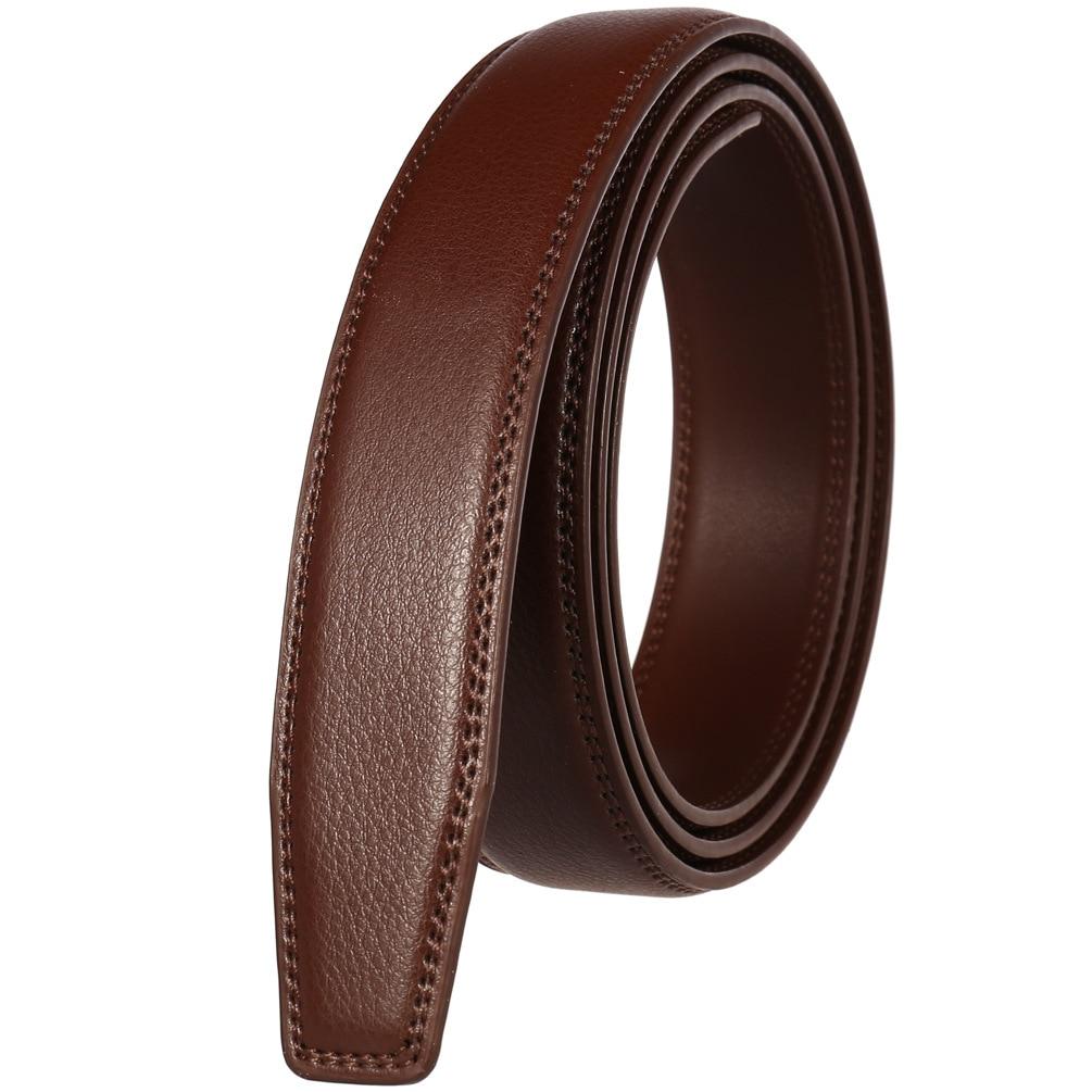 Pascal Leather Strap For Automatic Belt Buckle 31 mm GR Brown 110cm 