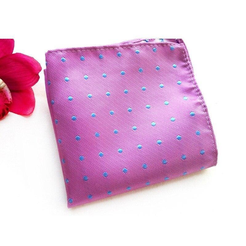 Pin Dot Silk Pocket Square GR Purple 
