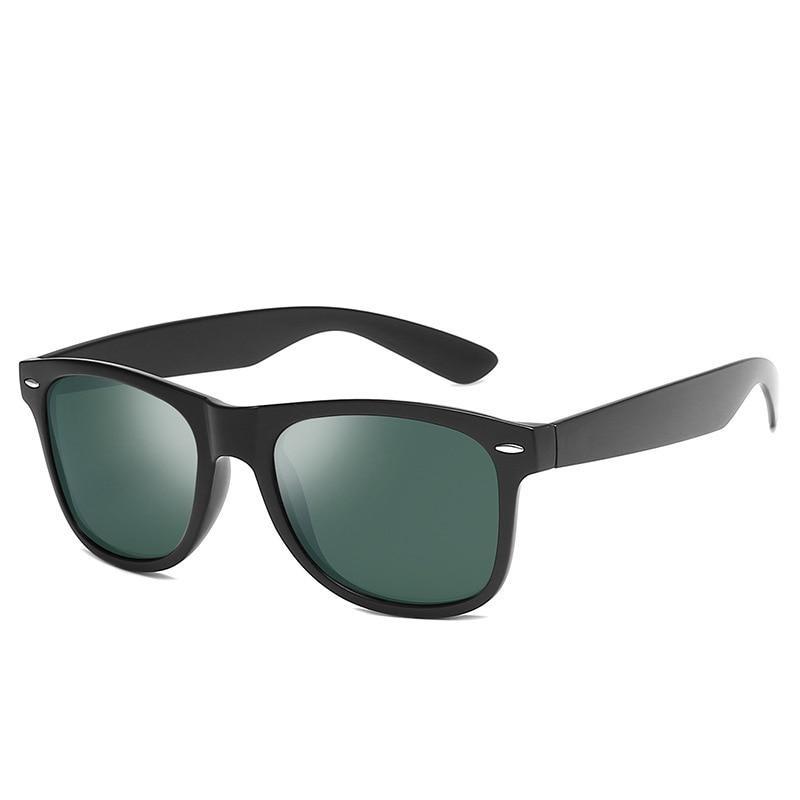 Polarized Classic Retro Sunglasses GR Dark Green 