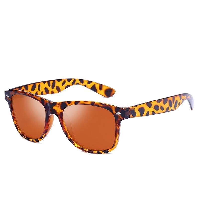 Polarized Classic Retro Sunglasses GR Leopard 