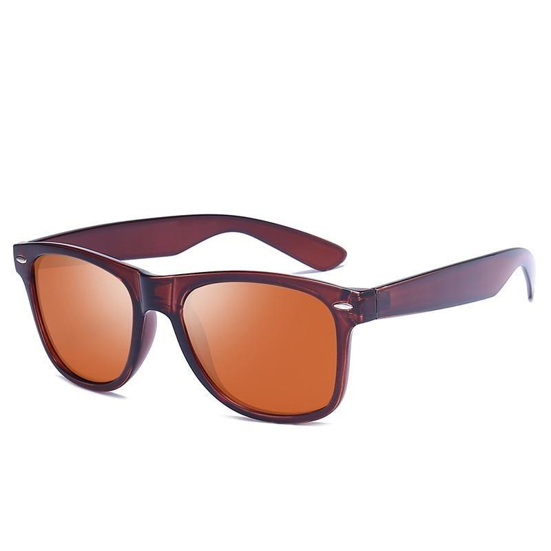 Polarized Classic Retro Sunglasses GR Tea Brown 