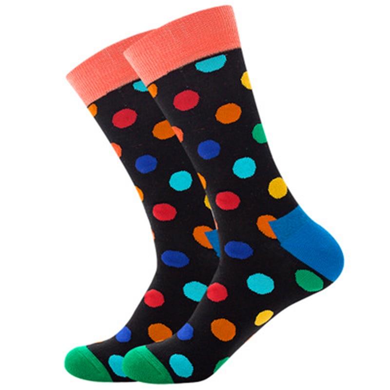 Polka Dot High Cotton Socks GR Multicolor 