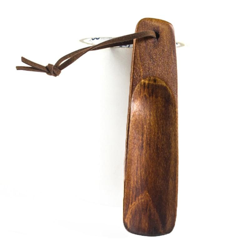 Portable Dutch Wood Short Handled Shoehorn GR 