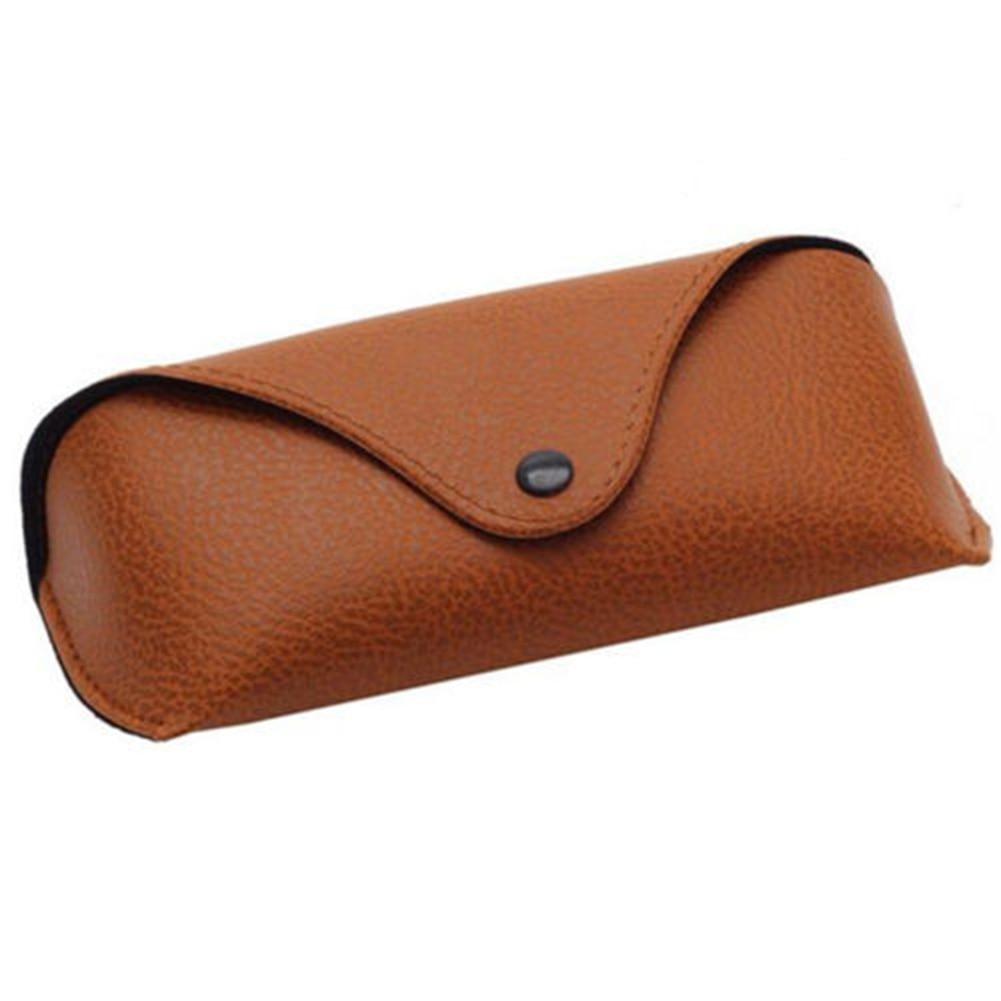 Portable Leather Sunglass Case GR Brown 
