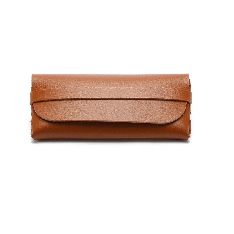 Portable Soft Leather Sunglass Case GR 