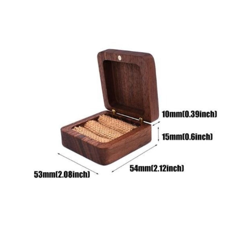 Portable Walnut Wood Jewelry Box GR 