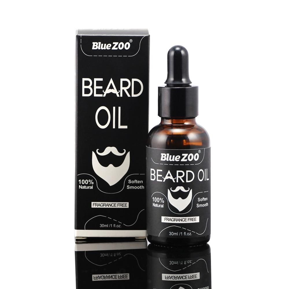 Premium Beard Oil and Softener Blue Zoo Fragrance Free 