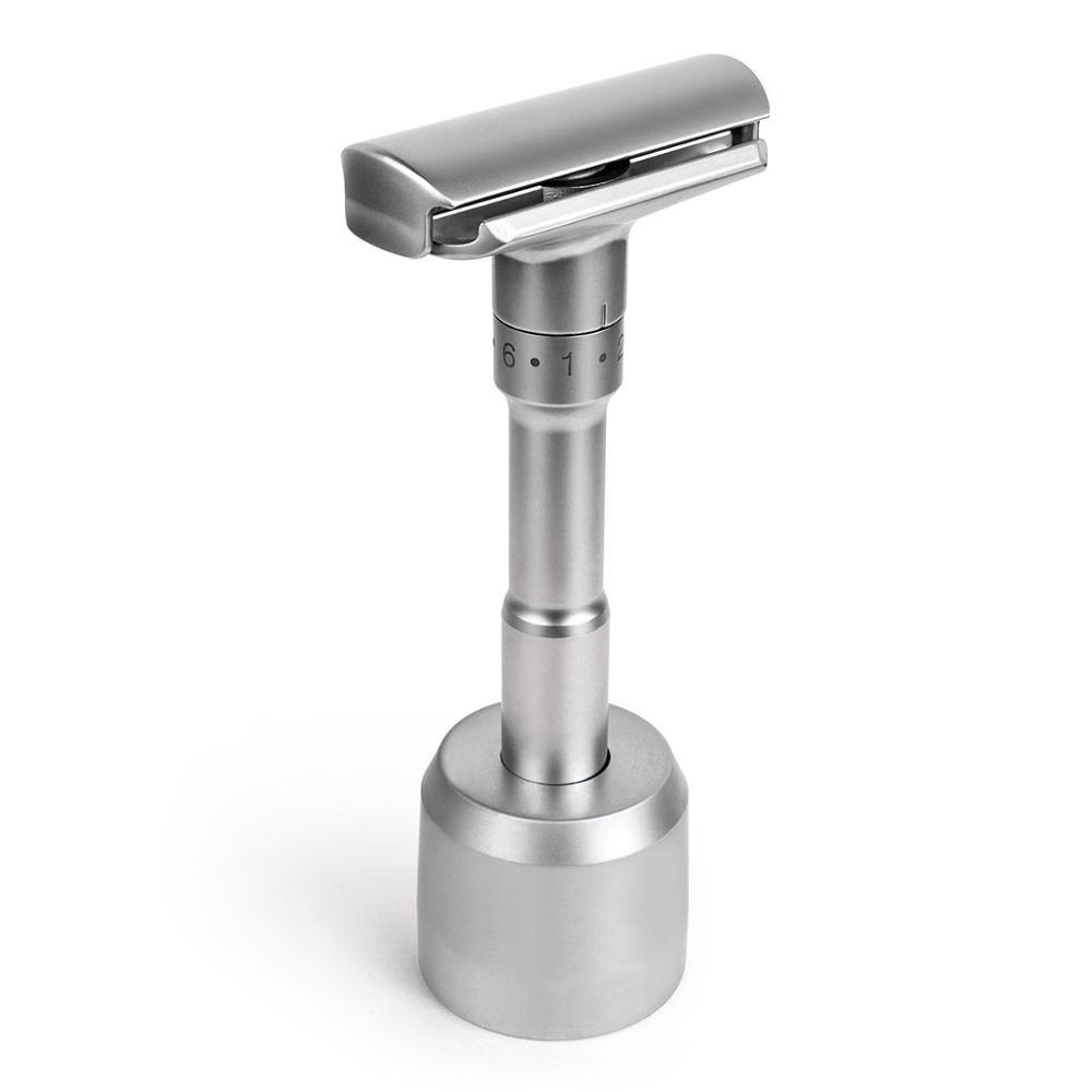 Premium Brushed Metal Safety Razor Stand | Gentleman Rules