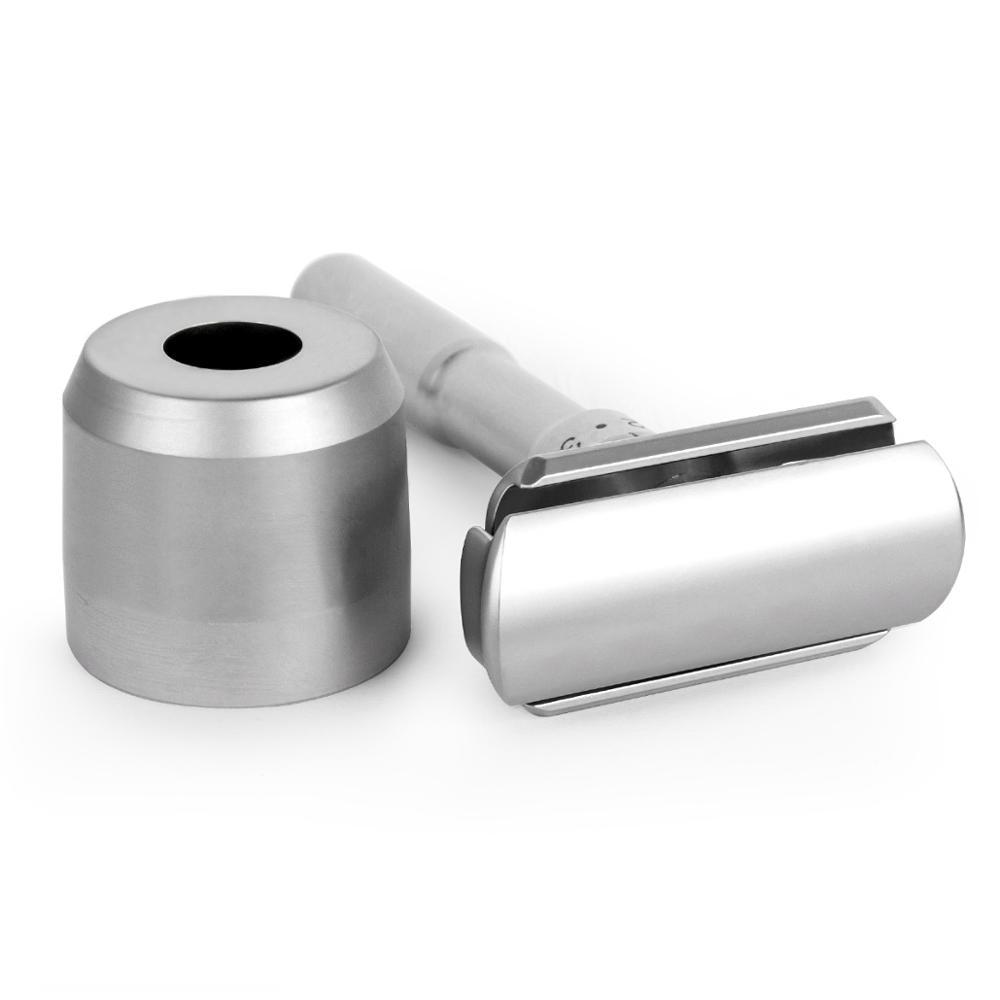 Premium Brushed Metal Safety Razor Stand | Gentleman Rules