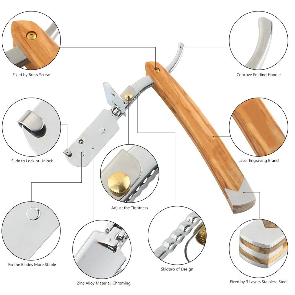 Professional Double Edge Shavette Straight Razor Set | Gentleman Rules