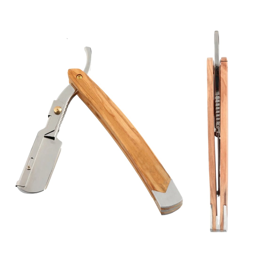 Double Edge Shaving Razor Set Professional Double Edge Shavette Straight Razor Set | Gentleman Rules