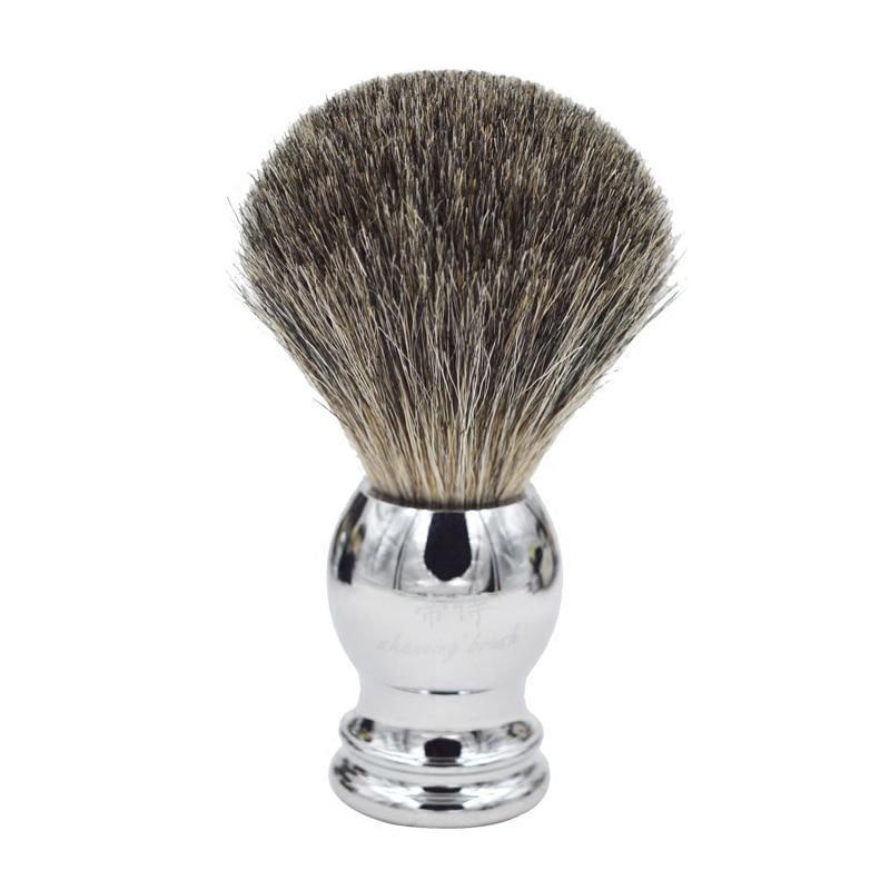 Pure Badger Hair Shaving Brush With Metal Handle GR 