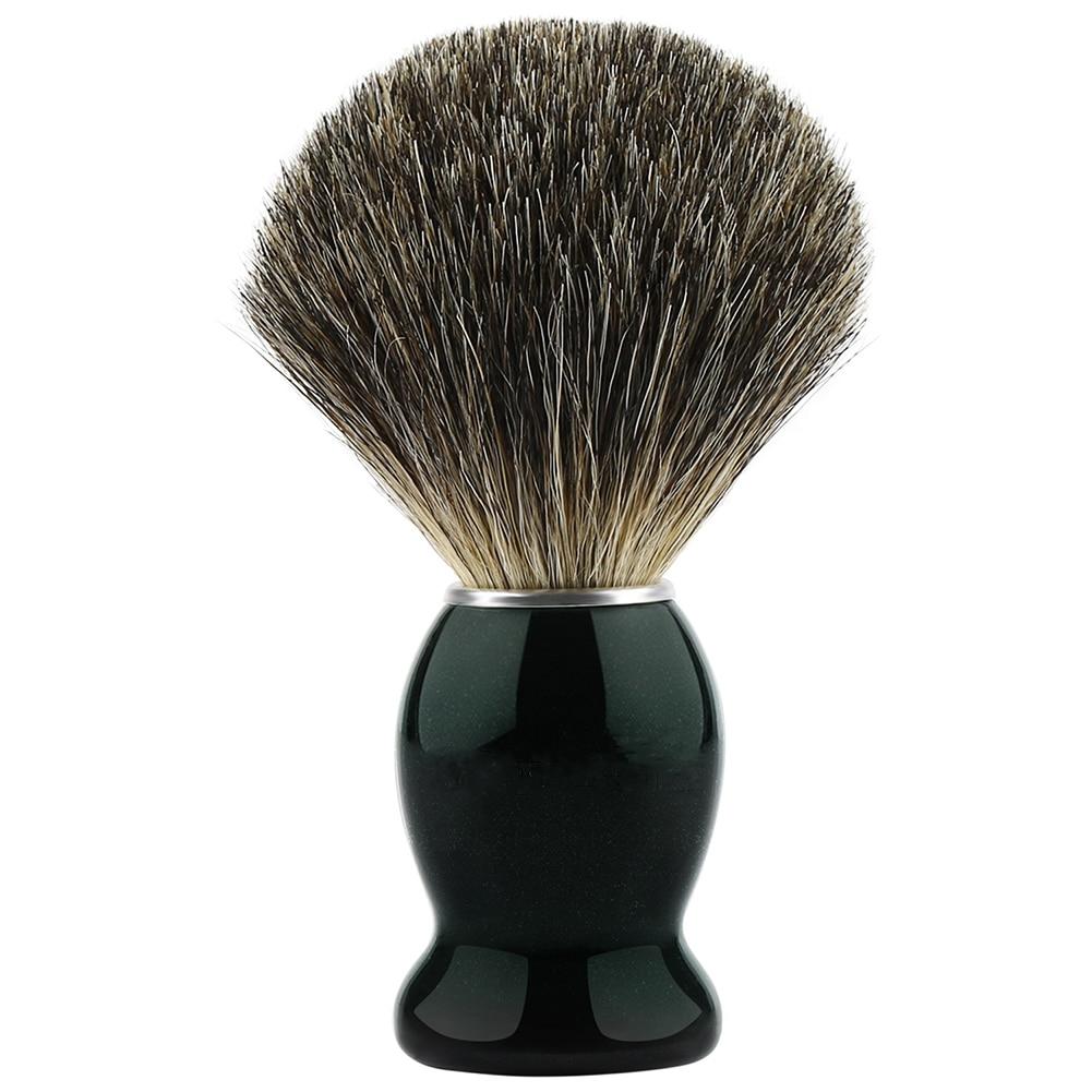 Pure Badger Hair Travel Shaving Brush GR Black 