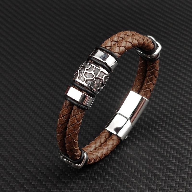 Rickard Nordic Braided Leather Bracelet GR 