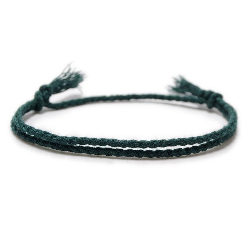Roberto Minimalist Rope Bracelet GR Dark Green 