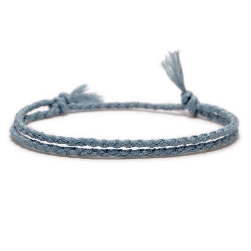 Roberto Minimalist Rope Bracelet GR Light Blue 