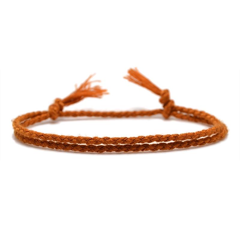 Roberto Minimalist Rope Bracelet GR Orange 