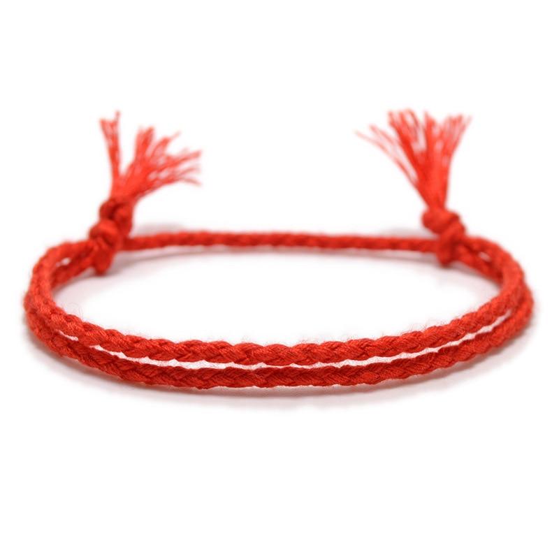 Roberto Minimalist Rope Bracelet GR Red 