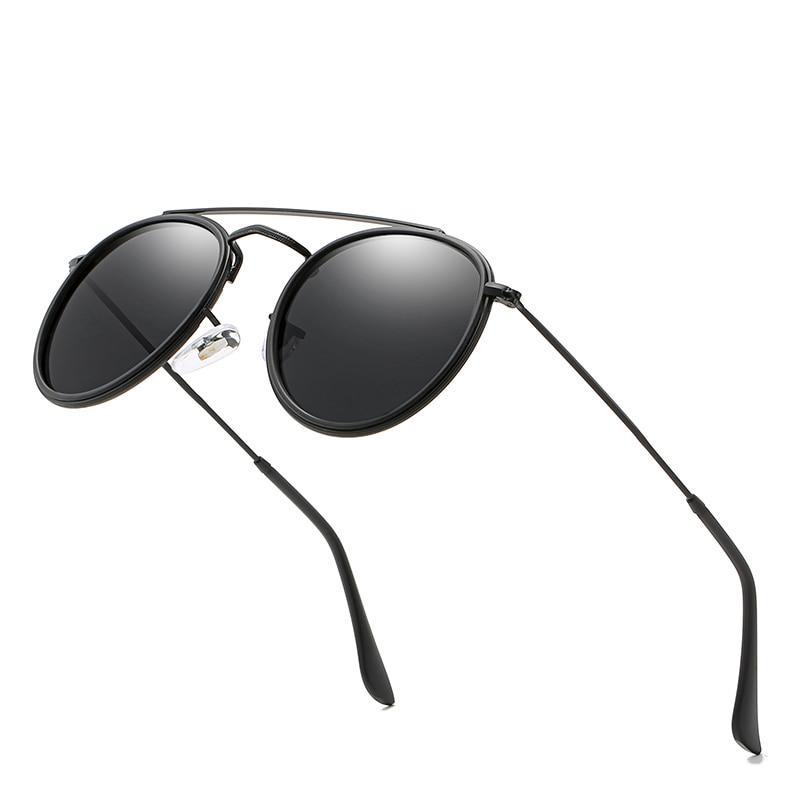 Round Polarized Aviator Sunglasses GR 