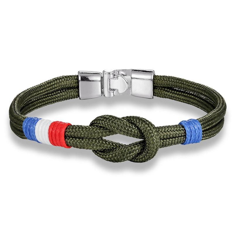 Saint-Tropez Infinity Knot Bracelet GR Army Green 