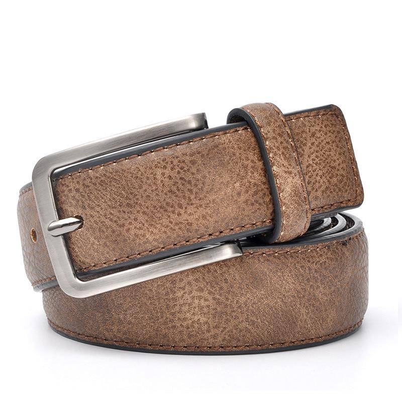 Santiago Casual Leather Belt GR Brown 100cm 