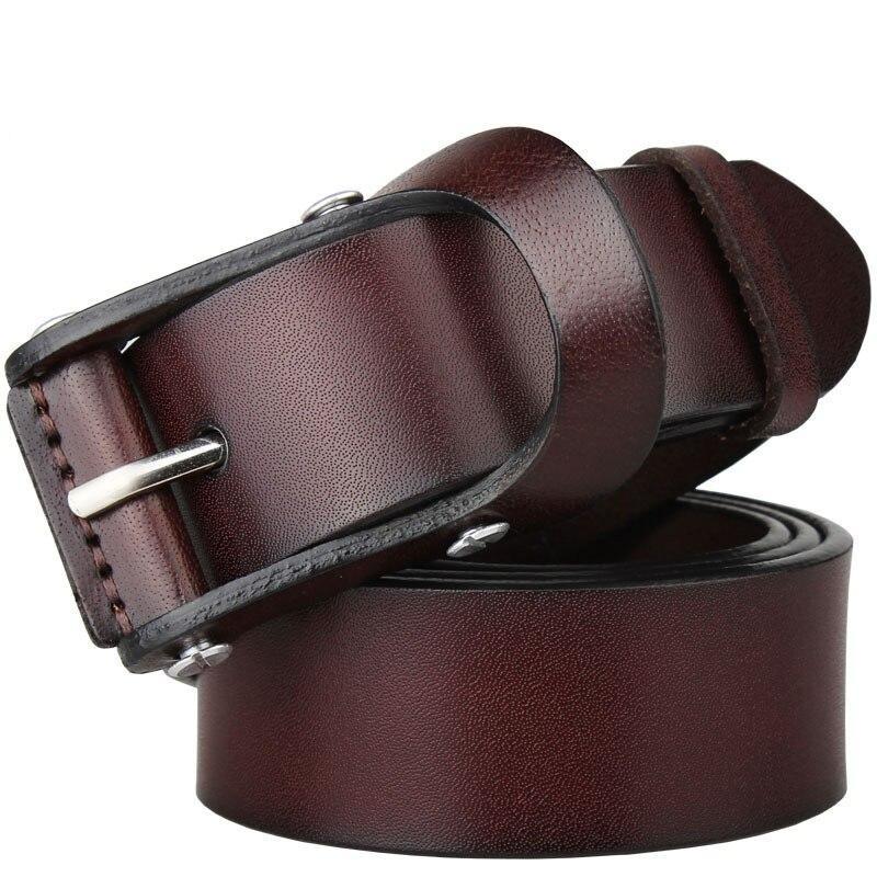 Sergio Cowhide Leather Belt GR Brown 105cm 