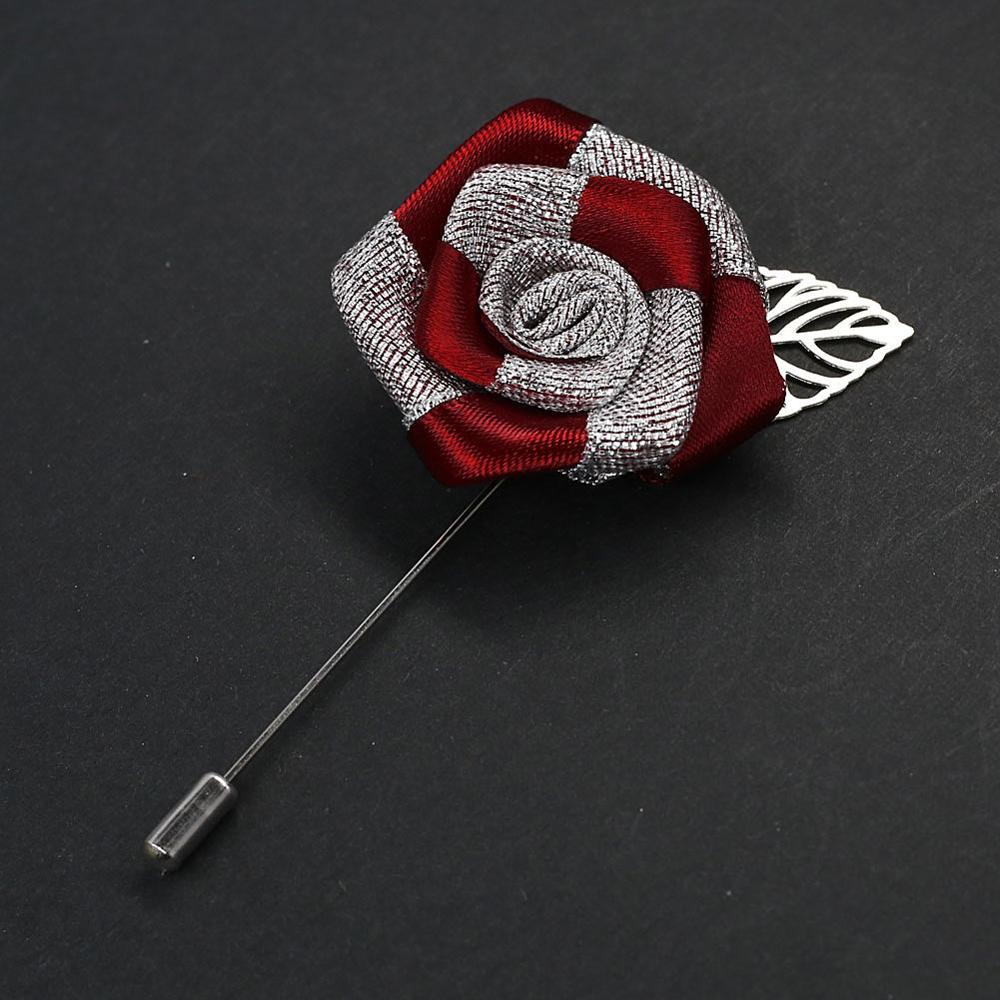 Silver Rose Lapel Pin GR 