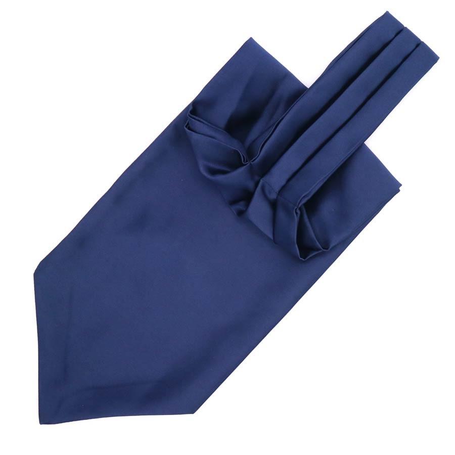 Solid Ascot Tie GR Blue 