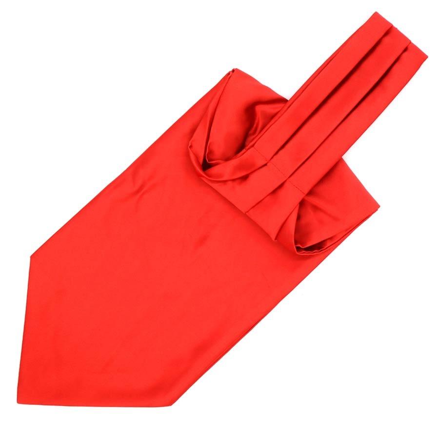 Solid Ascot Tie GR Red 