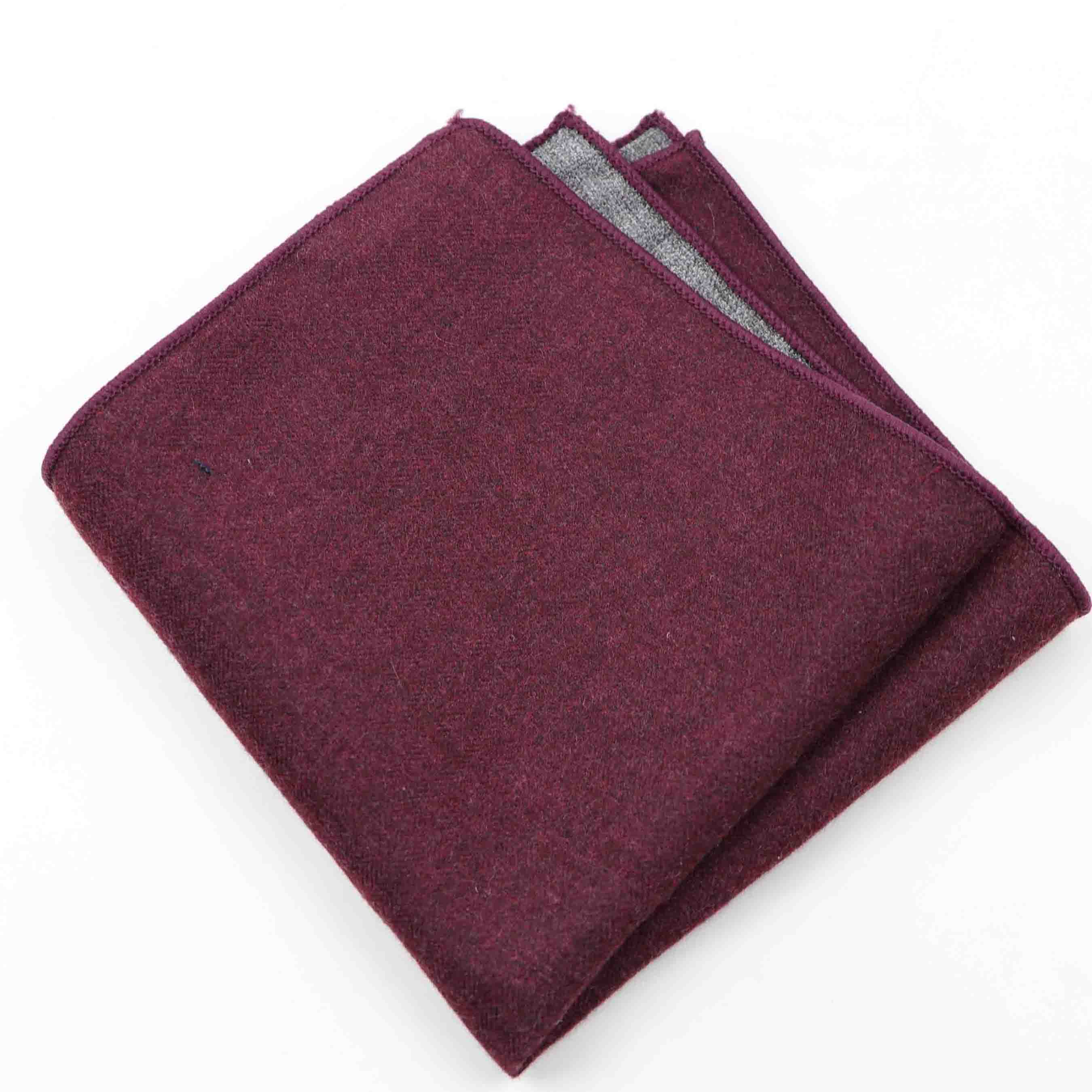 Solid Colour Cotton Handkerchief GR Bordeaux 