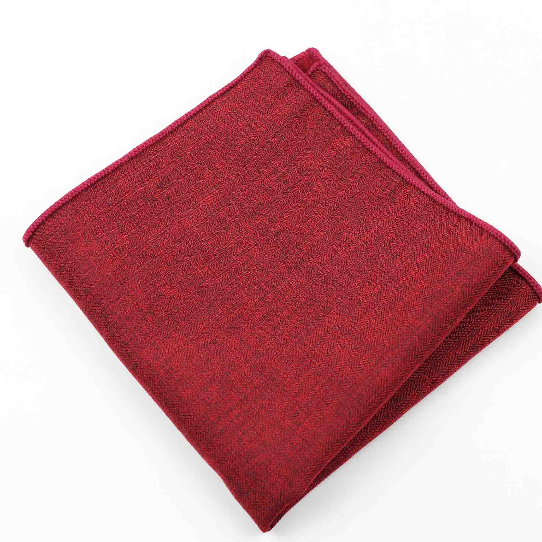 Solid Colour Cotton Handkerchief GR Dark Red 