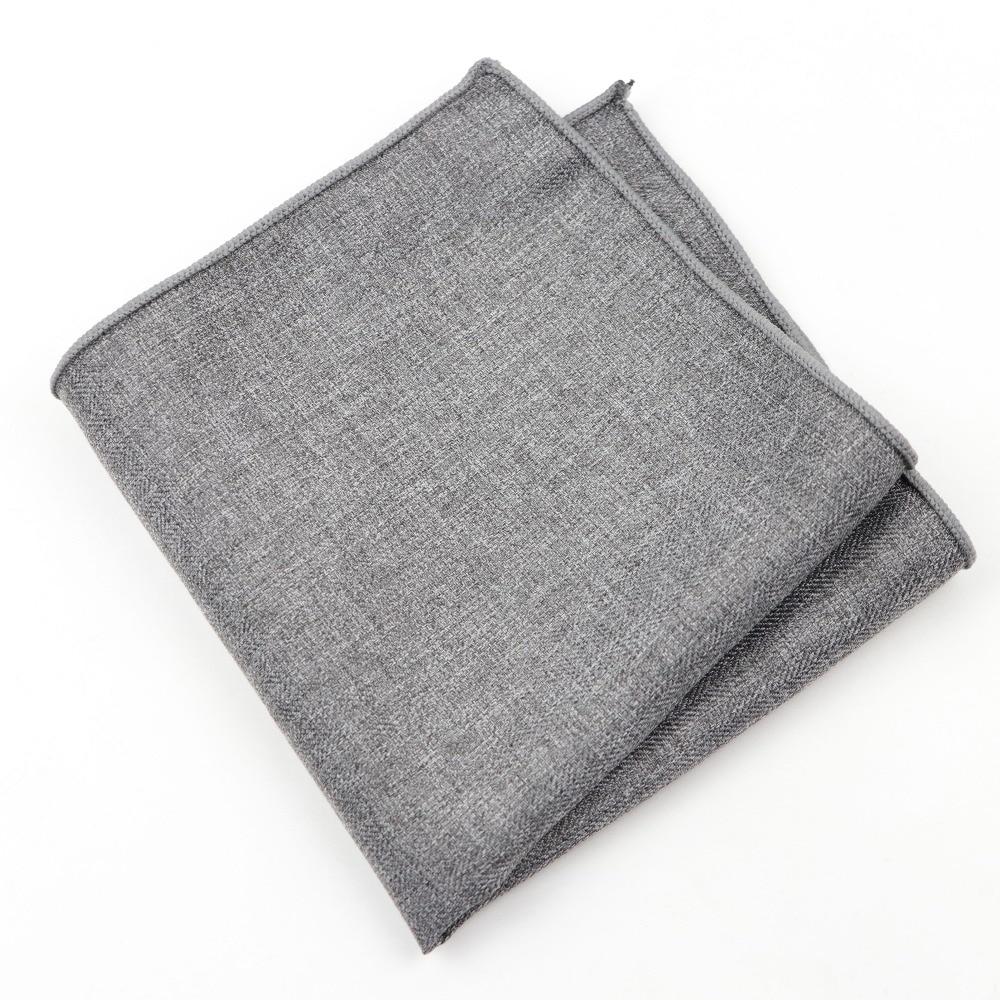 Solid Colour Cotton Handkerchief GR Grey 