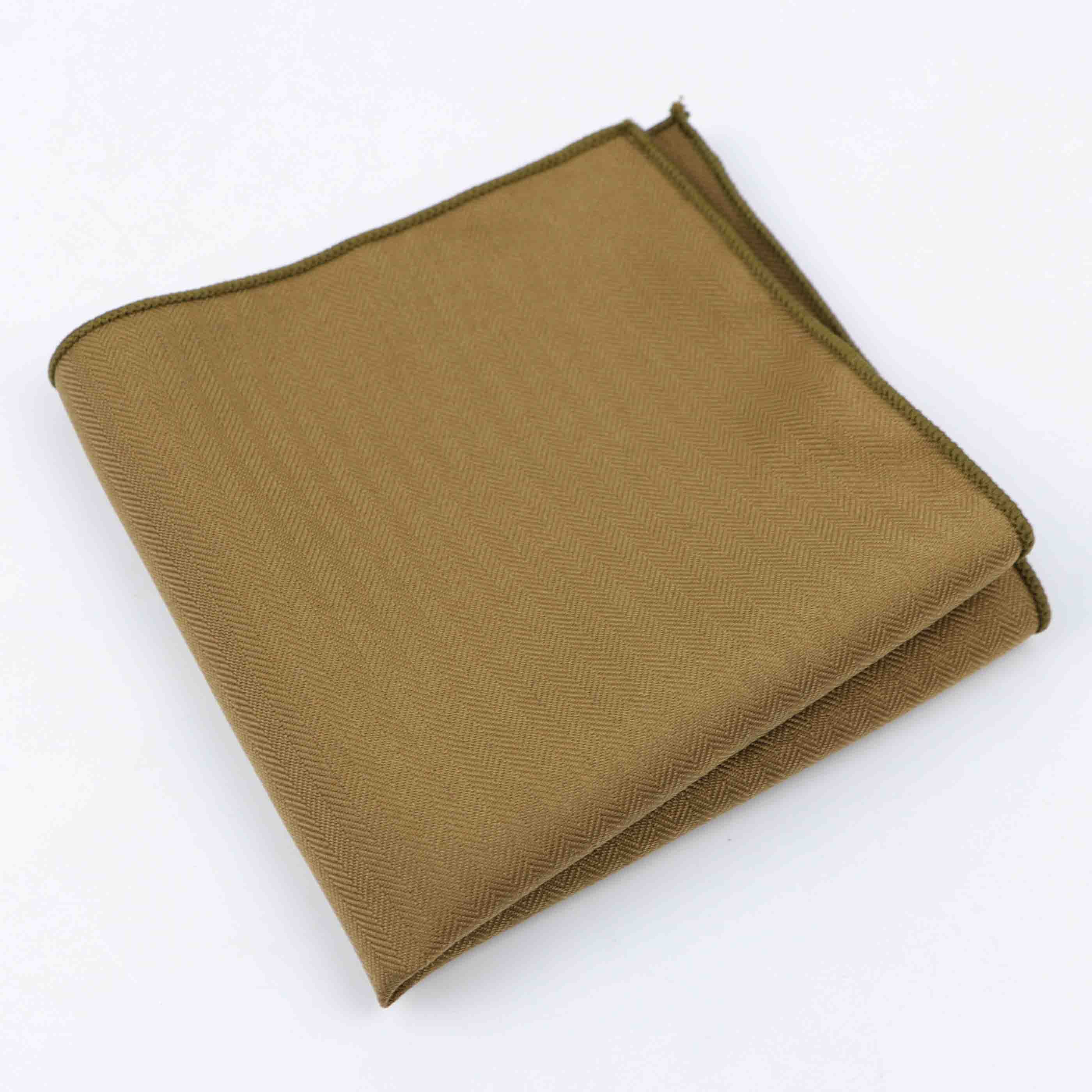 Solid Colour Cotton Handkerchief GR Olive 