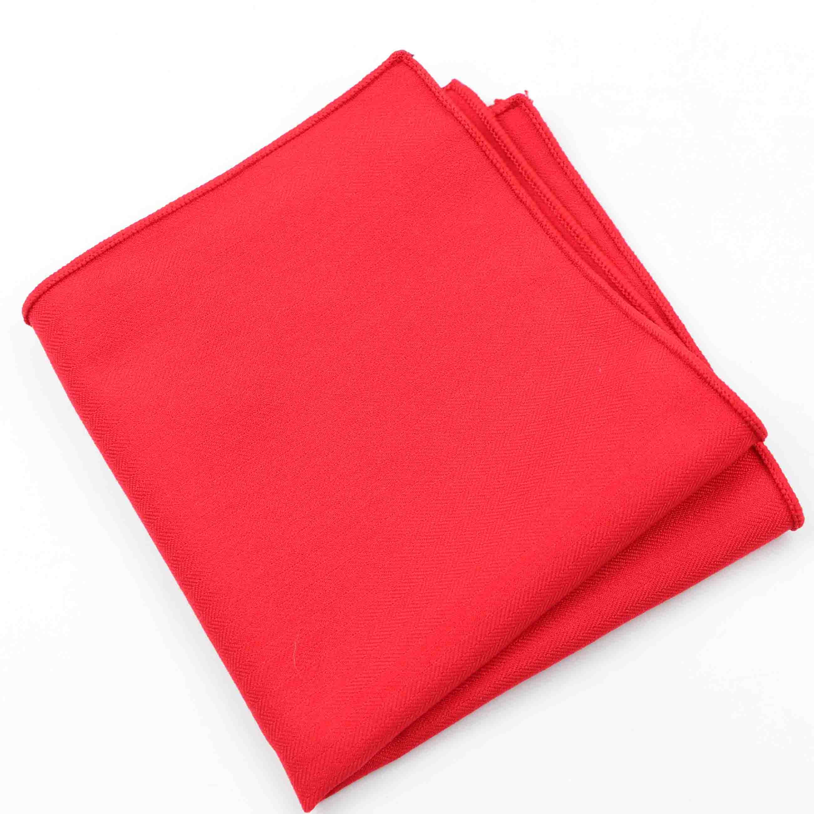 Solid Colour Cotton Handkerchief GR Red 